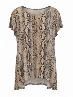 Coin 1804 Snakeskin Print Short Sleeve Tunic L